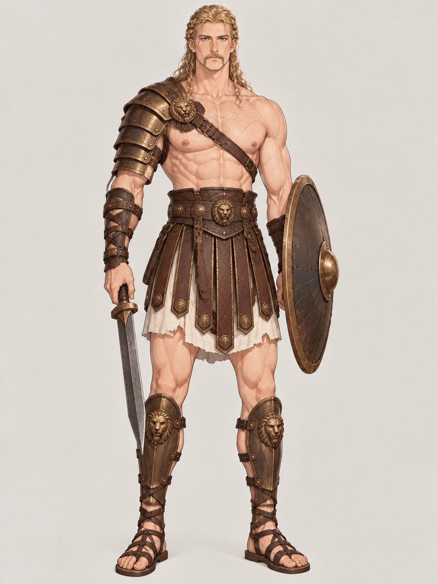 AI-generated image of an unknown character