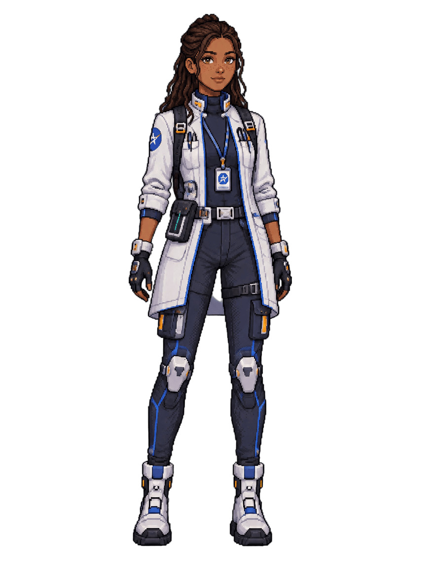 AI-generated image of Nadia Rahman