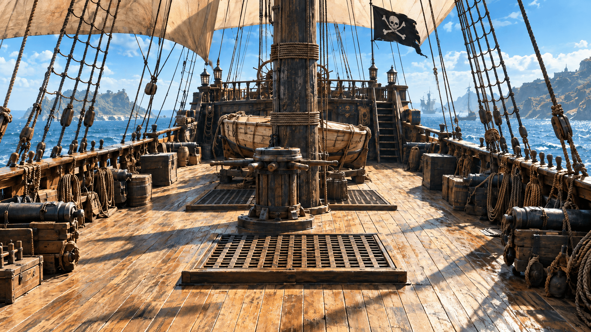 AI-generated scene from The Last Night at Port Royal