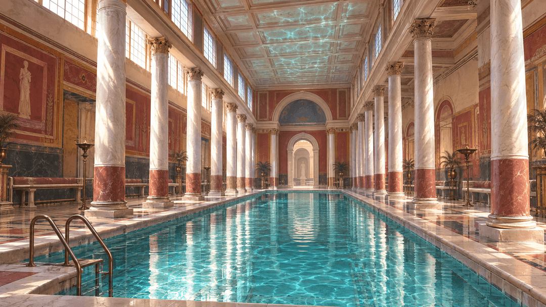 AI-generated place: The Palatine Baths