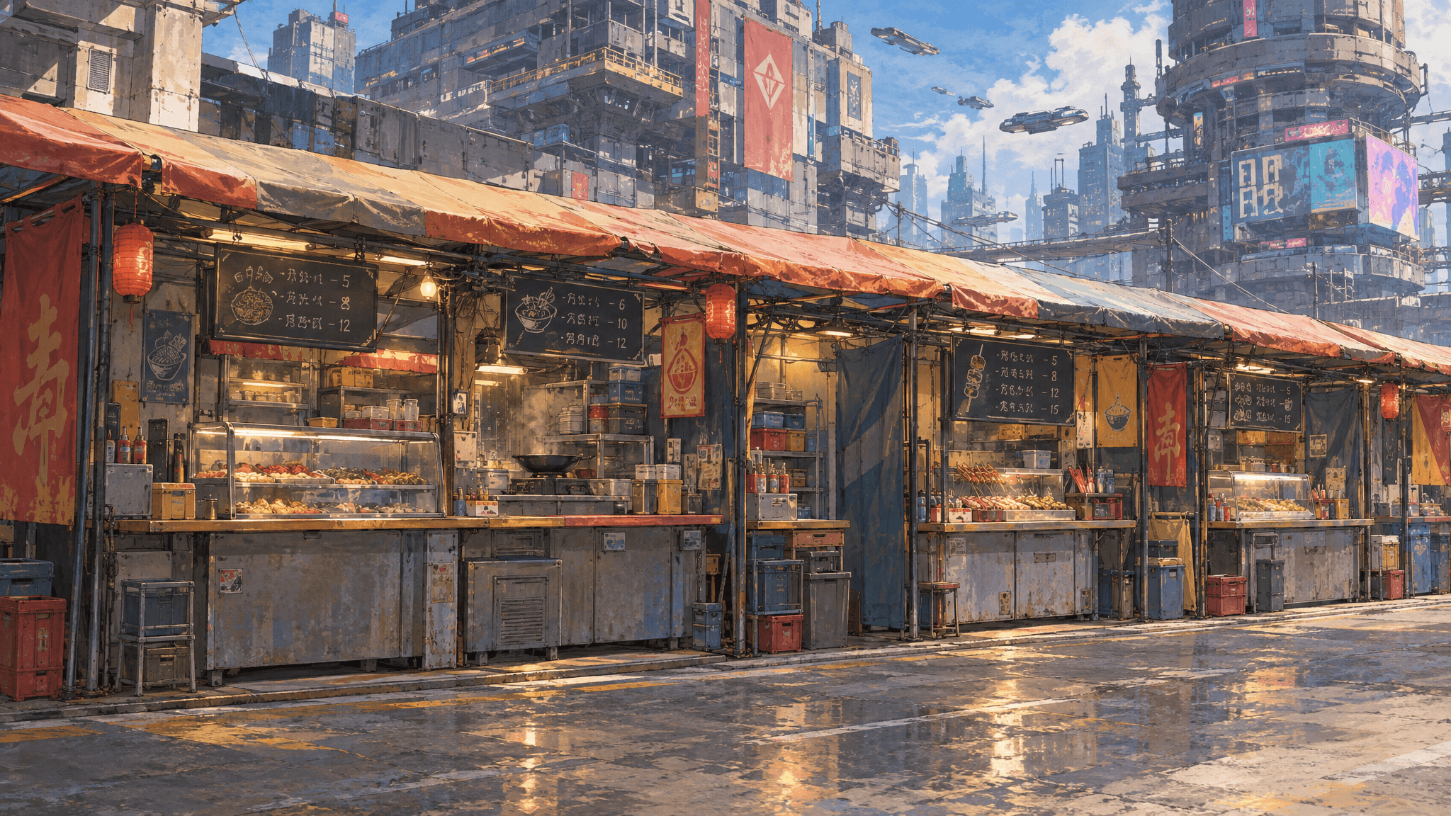 AI-generated scene from Neon District 7