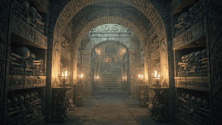 AI-generated location: Catacombs of Dis